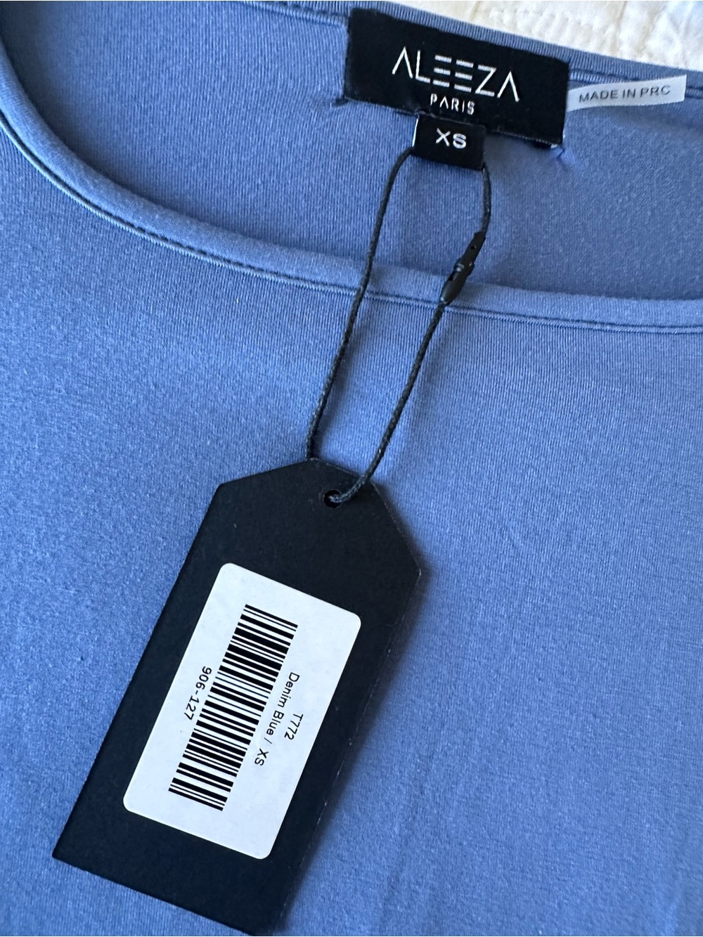 Aleeza Paris XS Slate Blue Top